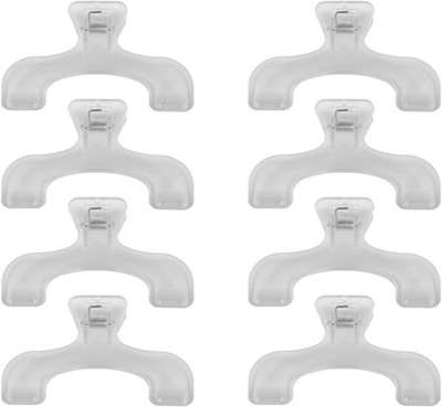 8pcs Multi-Functional Clips Book Page Marker Clip Transparent Book Read Holde...