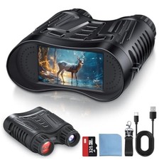 4K Night Vision Goggles Binoculars Infrared 100 Darkness 3.2 in Screen 8X Zoom
