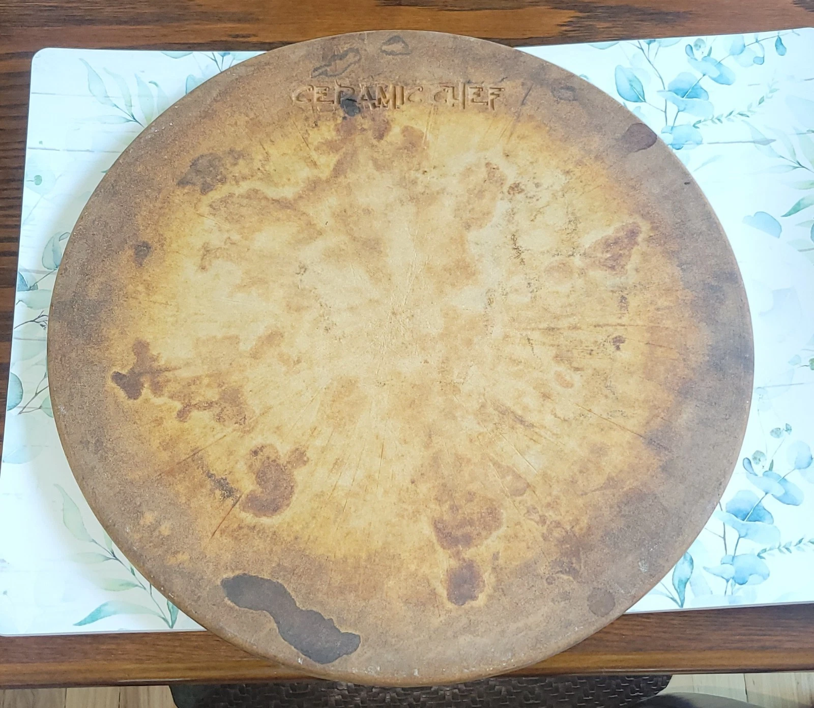 Ceramic Chef Stone Round 14.5" Two Sided Seasoned for Grilling or Pizza
Opens in a new window or tab