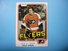 1981/82 O-PEE-CHEE HOCKEY CARD #252 RICK ST. CROIX ROOKIE VG AUTO AUTOGRAPH OPC