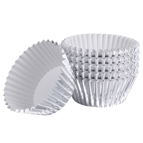 200 Pcs Foil Cake Cups Baking Paper Cupcake Liners Muffin Muffins - Picture 5 of 12