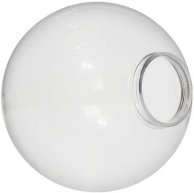 KASTLITE 12'' Clear Acrylic Lamp Post Globe | Smooth Textured with 3.91'' Fitter N