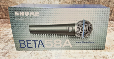 Shure BETA 58A Supercardioid Dynamic Vocal Microphone New