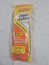 Odor Eaters Ultra Comfort Foot Odor Insoles, 3 Pairs Free Shipping