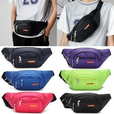 Fanny Pack for Men Wear-resistant Crossbody Bag Chest Bag Outdoor Sports Bag US