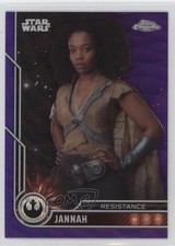 2023 Topps Chrome Star Wars Purple Wave Refractor Naomi Ackie as Jannah #78 02l5