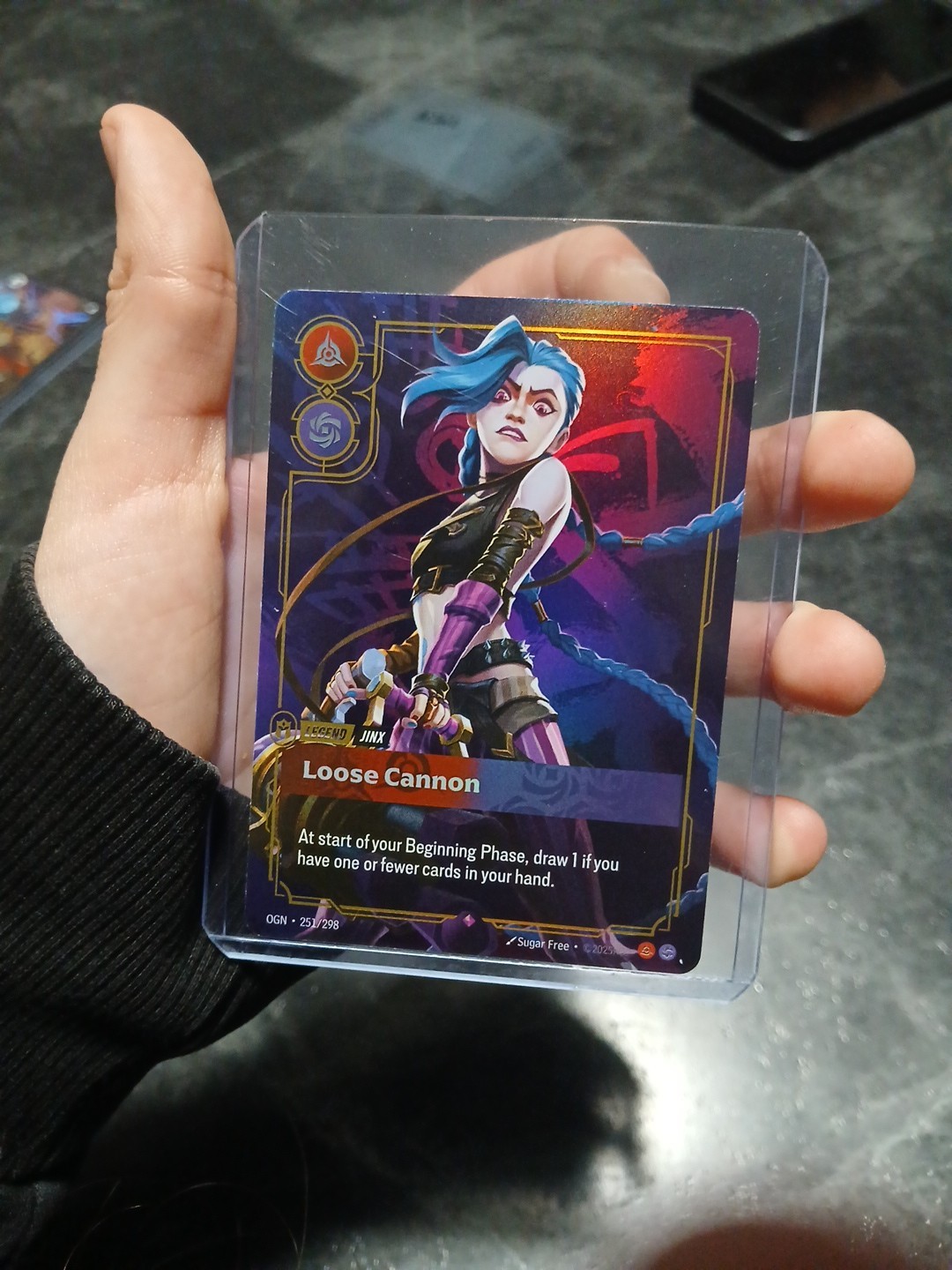 Jinx Loose Cannon 251/298 Rare Holo - Origins Riftbound League Of Legends - NM
