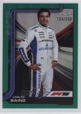 2025 Topps Chrome Formula 1 F1 Drivers Teal Refractor /299 Carlos Sainz Jr 13c1