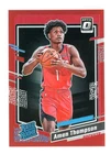2023-24 Panini Donruss Optic #229 Amen Thompson Red Prizm /99 RC Rated Rookie