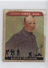 1986 1933 Goudey Sport Kings Gum Reprint Knute Rockne #35 0p7e