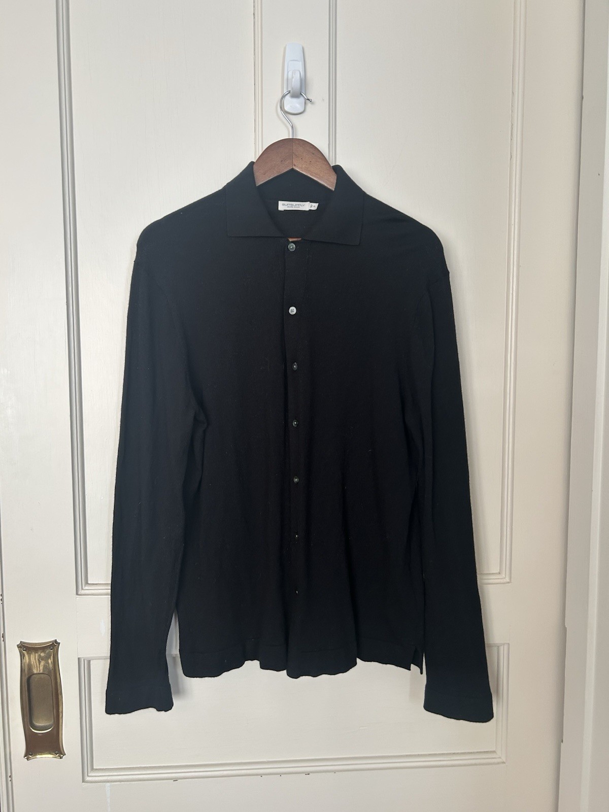 Suitsupply Wool Button Collared Sweater Mens Size… - image 1