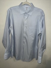 Brooks Brothers Men s Regent Dress Shirt 16-35 Blue Check Non-Iron Supima Cotton