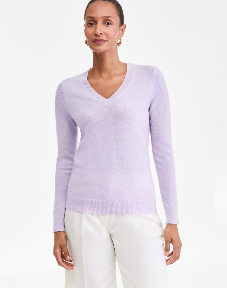 NWT Charter Club Women's 100% Cashmere V-Neck Sweater - Small