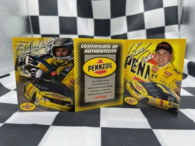 Pennzoil Edición Limitada Coleccionistas Set Die Cast Cars NASCAR #1 Park Waltrip Tin Foto 3 de 4