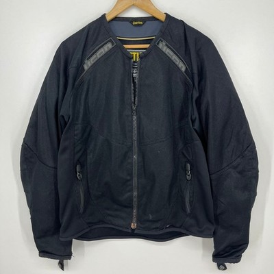 Icon Anthem Mesh Riding Jacket Mens Medium Black Motorcycle Biker Gear MD