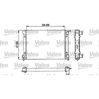 Valeo WasserküHler MotorküHler Alu FüR VW Jetta II 19E 1G2 165 1.8 16V 1.6