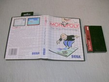 Monopoly (Sega Master System SMS) Game & Case, No Manual
