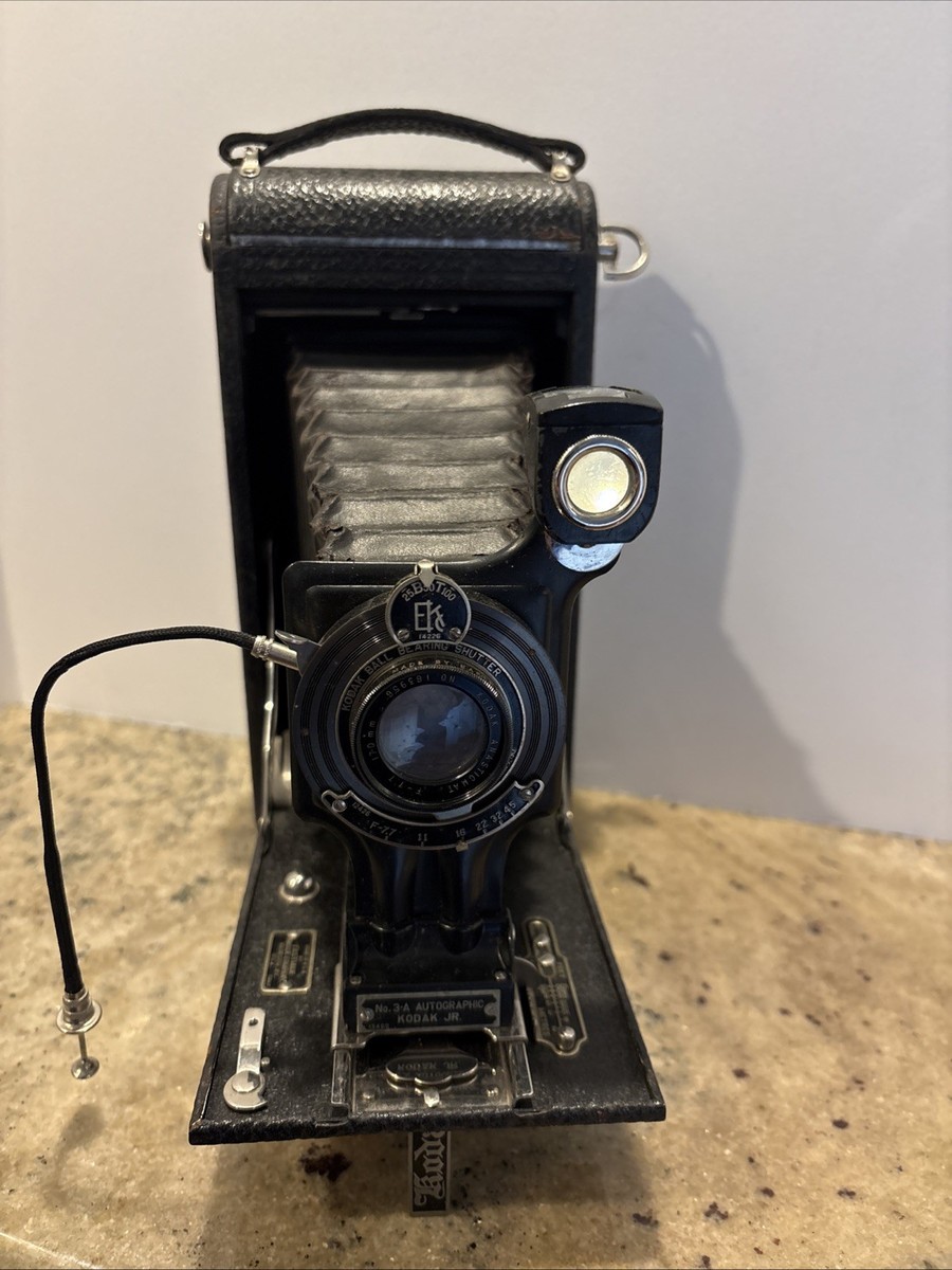 Kodak No 3A Autographic KODAK JR. Folding Camera Untested | eBay