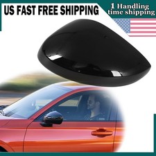 Black Left Side Mirror Cover Cap For Honda Civic FL1 FL4 2022-2025 No-Signal US