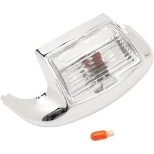 Drag Specialties 2040-0129 Front Fender Tip Light -  Clear Lens Replacement