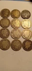 12  - 90% silver Barber dimes between 1893 and 1916. us coins under melt value