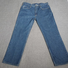 Men's Carhartt Dark Wash Straight Fit Jeans 38 X 30
