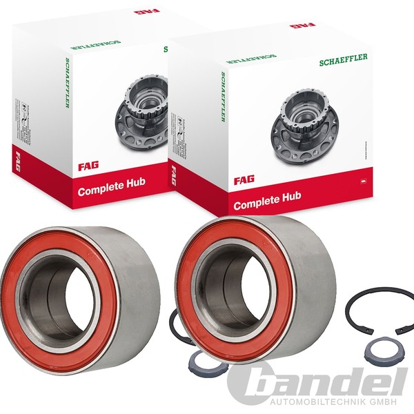 2X FAG RADLAGER-SATZ Hinten Passend FÜR BMW 5 6 7 Links+Rechts-image