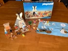 Vtg.1988 PLAYMOBIL 3733 Indian Camp Western Teepee Native American