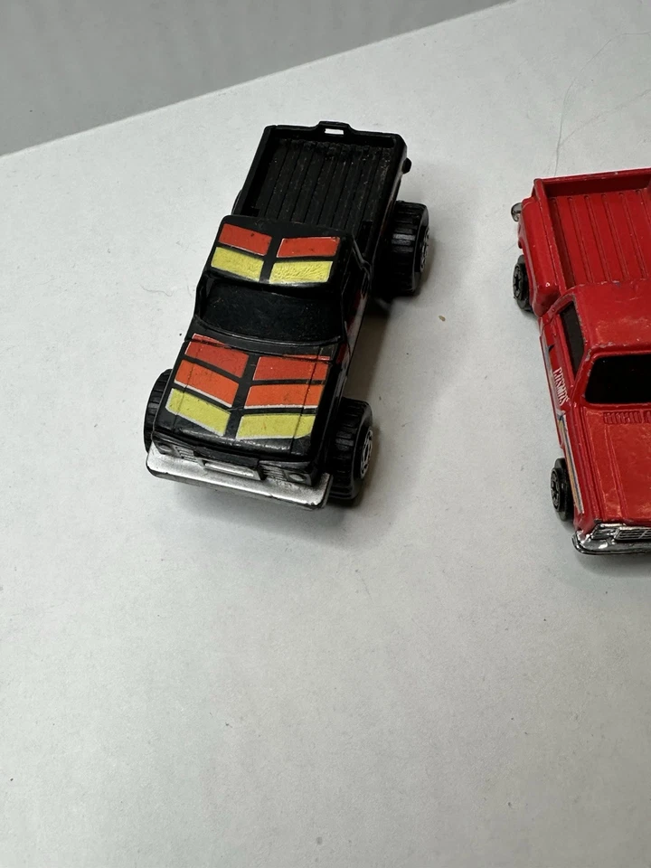 Vintage Yatming #1601 Red Chevy Pickup Truck 1:64 Diecast/Plastic Cosmos 3 PCs - Image 4 of 4