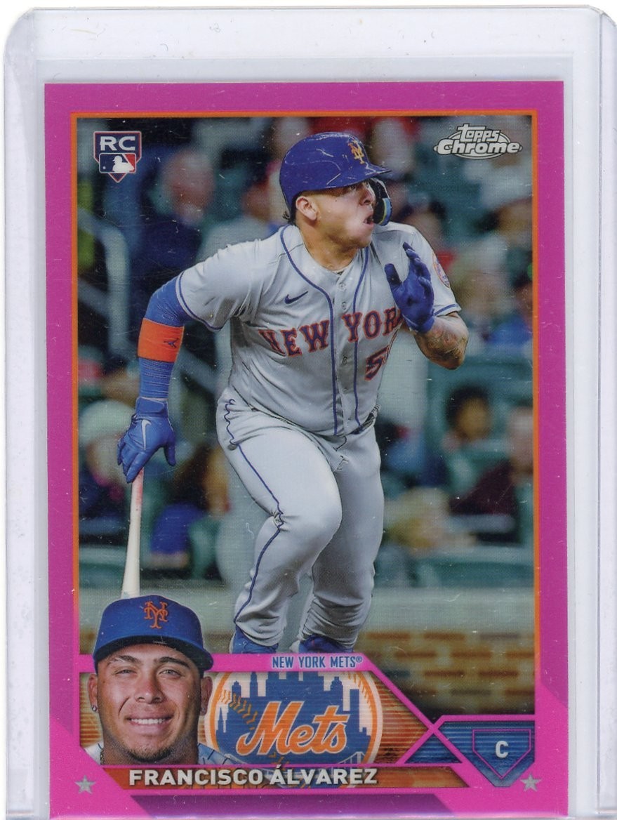 2023 Topps Chrome - Pink Refractor Francisco Alvarez Rookie #203