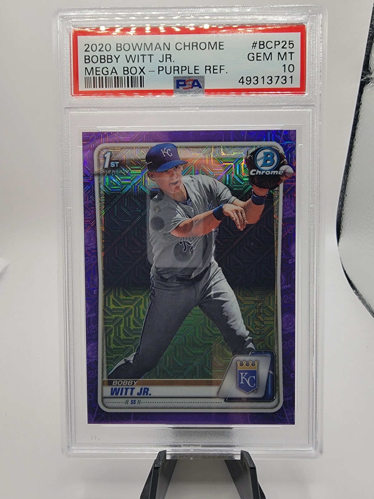2020 Bowman - Chrome Prospects Bobby Witt Jr. #BCP-25 Purple Refractor /250 (RC)
