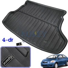 Tailored Cargo Liner Mat Rear Trunk Boot Tray For Toyota Yaris Sedan 2007-2013.