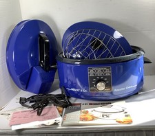 Nesco Roast Air Oven Blue 6 Quart 4116-15 Rack Manual Air Cover Accessories