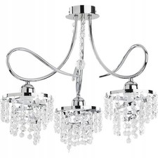 Image of Crystal Chandelier Pendant Light Glamour 18993.00 Chrome 3xe14