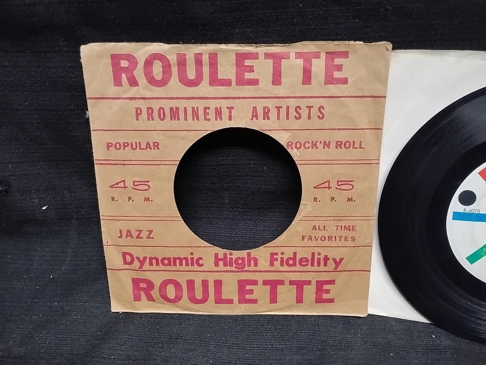 Jimmie Rodgers Secretly / Make Me A Miracle 45 RPM Roulette R-4070 1958 - Image 3 of 4