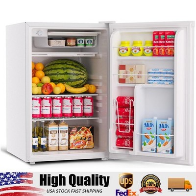 4.5 Cu.Ft Compact Refrigerator with Freezer, 1-Door Fridge,Adjustable Thermostat