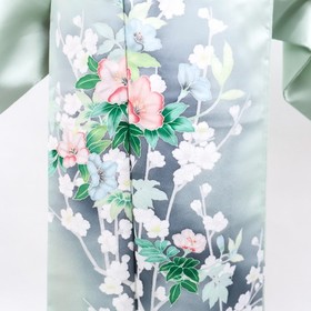 Japanese Vintage Kimono Tsukesage Silk Floral Made in Japan eb-1998