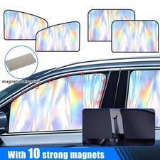 Laser Magnetic Car Window Shades 4pcs Setblackout Curtains For Privacyuv Block