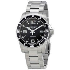 Longines HydroConquest Quartz Black Dial Men's 41mm Watch