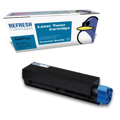 Refresh Patronen schwarz 45807102 Toner kompatibel mit OKI Druckern