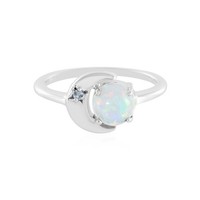Himmlischer ÄThiopischer Welo Opal Tansanit Sterling Silber Ring- Echtschmuck