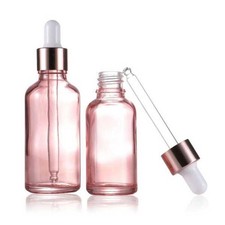 Wholesale Pink 5ml-100ml Glass Dropper Bottle Essential Oil Perfume Container