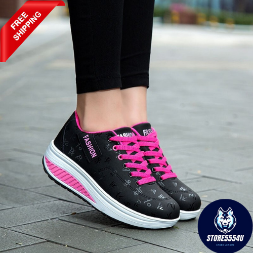Tenis De Mujer Moda 2021 Zapatillas Para Deporte Plataforma De Cuñas  Impermeable | eBay