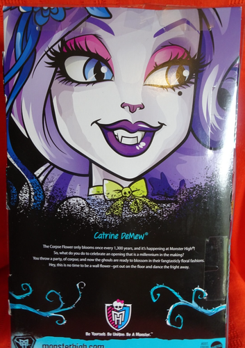 MONSTER HIGH CATRINE DEMEW GLOOM & BLOOM ** NIB ** 2014 - Picture 4 of 5