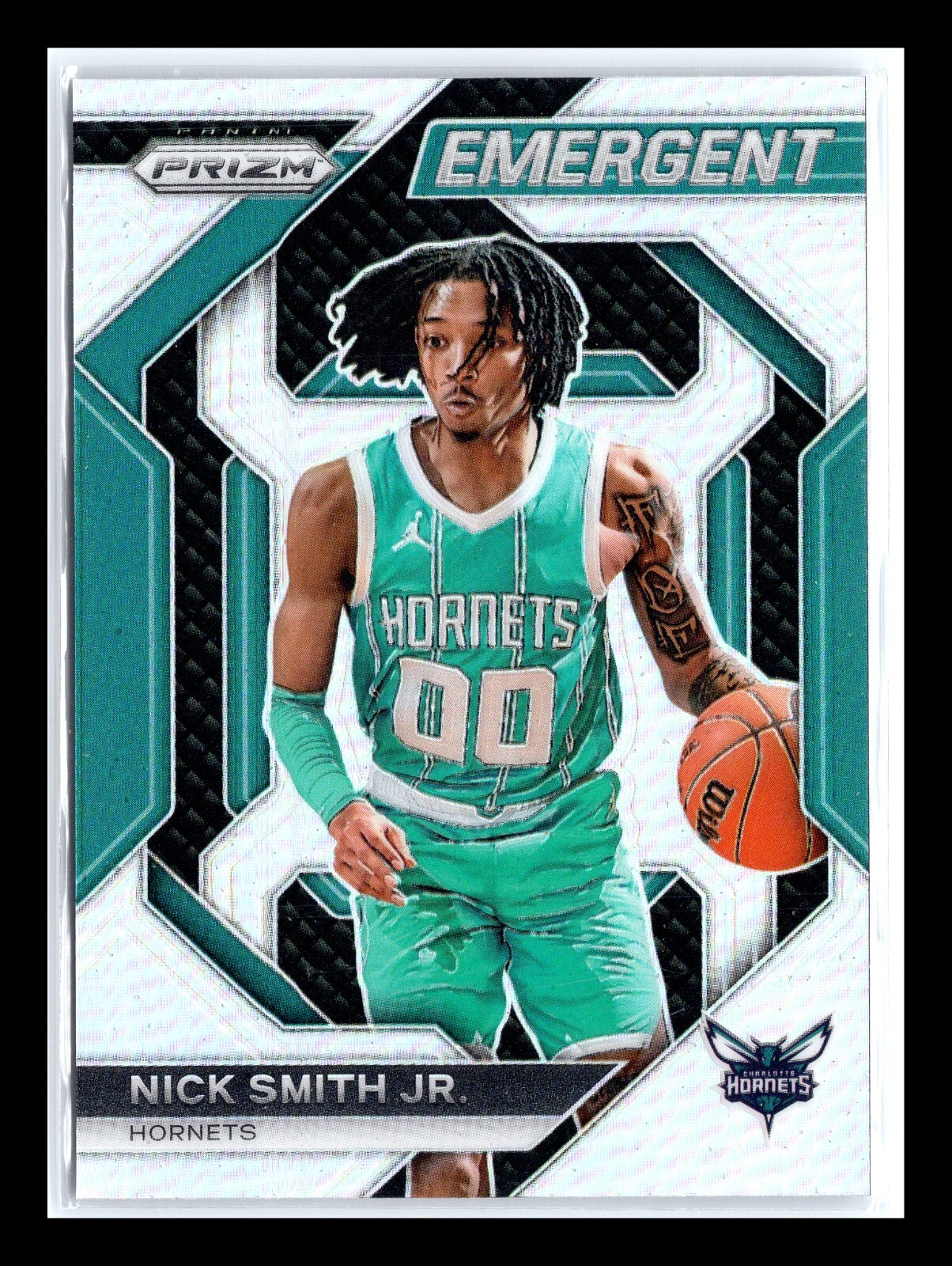Nick Smith Jr 2023 Panini Prizm Emergent Silver Prizm Rookie RC #10 - Hornets
