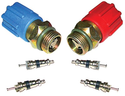 A/C System Valve Core and Cap Kit 4 Seasons For 1997 Mercedes-Benz E420