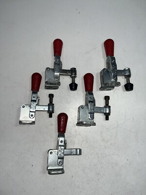 Vintage DESTACO Vertical Manual Hold Down Clamps w/ Toggle Locking Set of 5