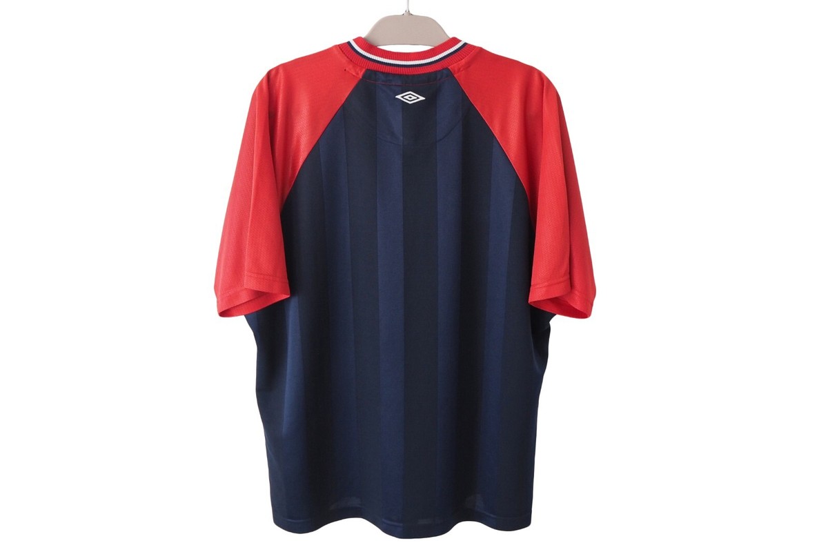 Chemise Umbro Vintage Bleue - Modèle 1992/1994 - Taille L Adulte - Occasion Bon état