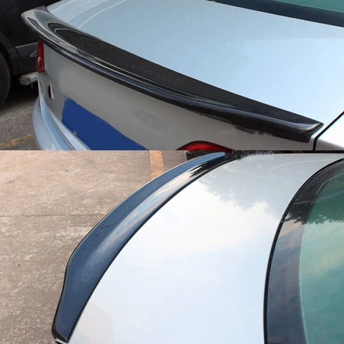 REAR CARBON FIBER Rear Trunk Spoiler Wing Fit for Audi A4 B8 2009-2012 Sedan - Picture 4 of 9