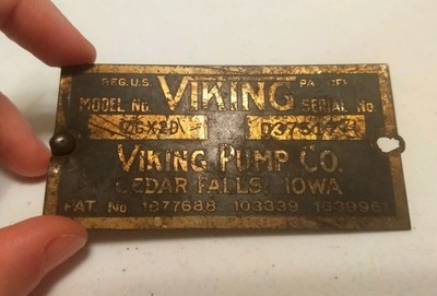 Vintage Viking Pump Co Cedar Falls Iowa Advertising Metal ...